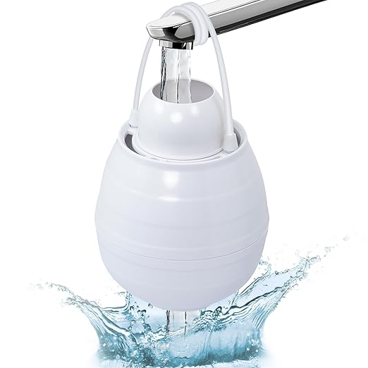 Bathtub Faucet Water Filter – 10-Stage Premium Filtration System, 5000 Gallon Capacity, Softens Hard Water, Removes Chlorine & Fluoride – Skin & Hair Protection Filter (White)