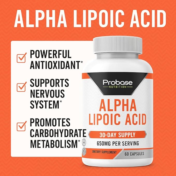 Alpha Lipoic Acid (ALA) 60 Capsules 30-Day Supply