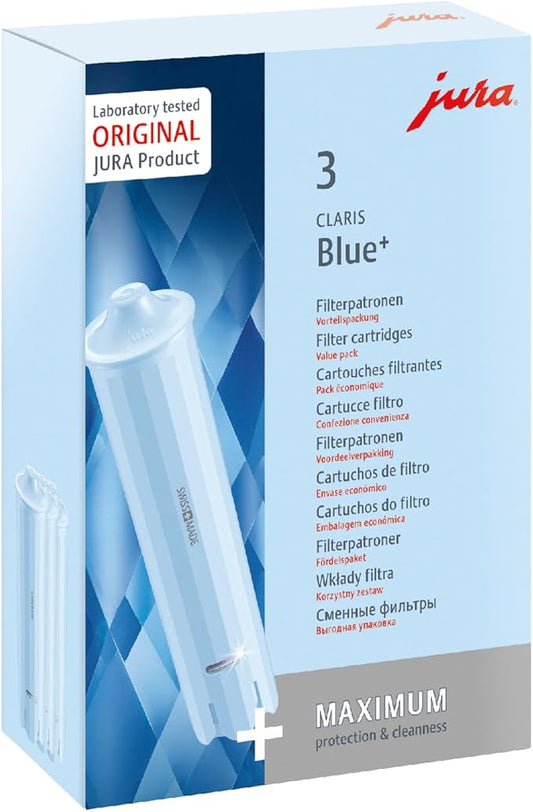Jura 24231 Filter Cartridge Claris Blue+ Water Filter - Set of 3