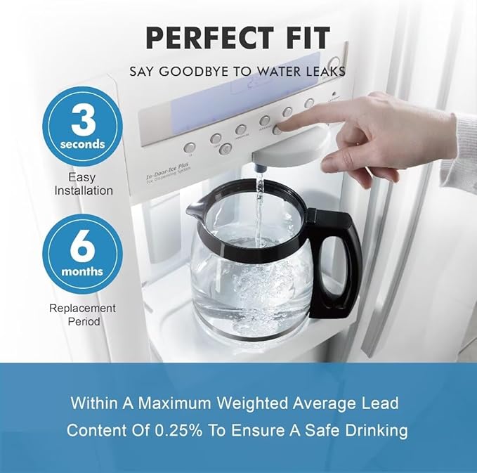 Replacement for Frigidaire ULTRAWF, Pure Source Ultra, Kenmore 9999, 469999, 46-9999, A0094E28261 Refrigerator Water Filter - Pack of 3 (Height 11 inches)