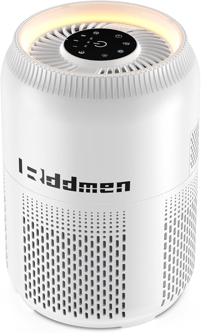 3-in-1 Air Purifier for Home - H13 HEPA Air Filter, Covers Up to 1095 sq ft for Bedrooms, Offices & Living Rooms (White)