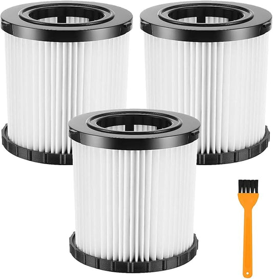 3 Pack DCV5801H HEPA Filter Replacement for DEWALT DCV580, DCV581H, DCV5801H Wet/Dry Vacuum Cleaner