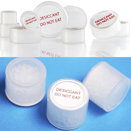 0.5 Gram 200 Pack Silica Gel Canister, Silica Gel Capsules, Silica Gel Packets, Moisture Absorbers for Food Storage, Food Grade Desiccant Dehumidifiers