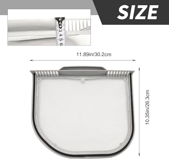 VIKKSAER 5231El1001C Dryer Lint Filter and Vent Cleaning Brush Kit, Replacement for LG Select Washer/Dryer Combos, Replaces AP5248138 5231EL1001A AH3527575 EA3527575