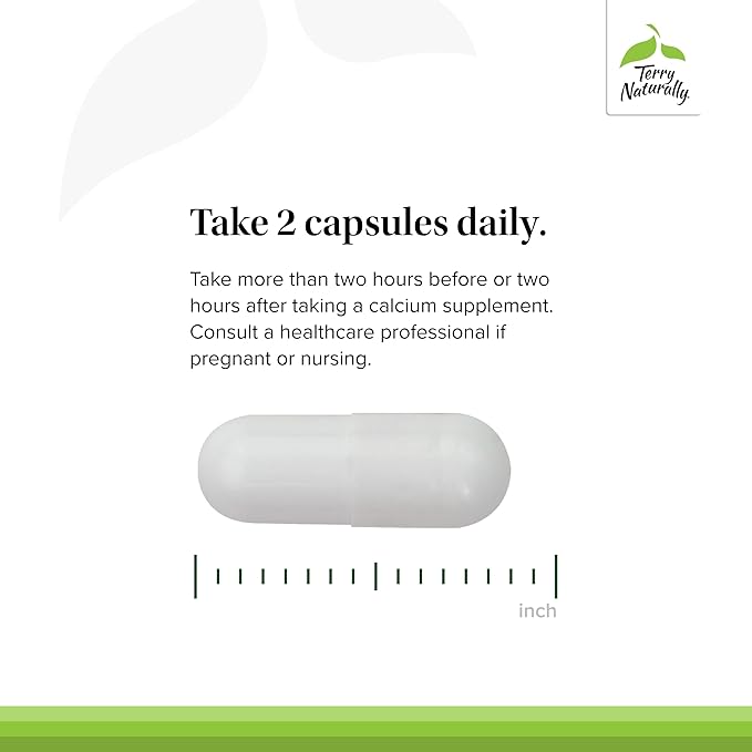 Terry Naturally Strontium - Bone Health & Strength Support Supplement - Supplement with Vegan Capsules - with Strontium Citrate for Superior Absorption - 60 Capsules (Pack of 2)
