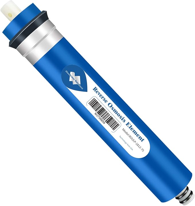 Membrane Solutions 75 GPD RO Membrane, Reverse Osmosis Membrane Element 11.75" x 1.75" Water Filter Replacement for Undersink Home Drinking RO Water Filtration System