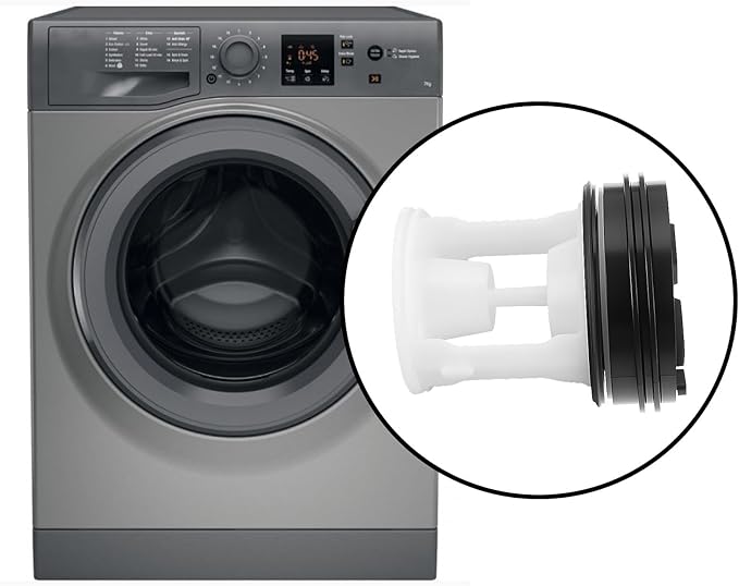 2pcs Washing Machine Drain Pump Filter Compatible with HOTPOINT Compatible with INDESIT