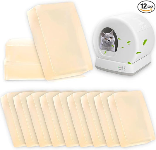 12 Packs Cat Litter Deodorizer Compatible with Meowant Self-Cleaning Cat Litter Box, Pet Deodorizer Odor Eliminator, Cat Litter Odor Control,Odor Removing Gel Suitable for MW-SC01/MW-SC02/LB02