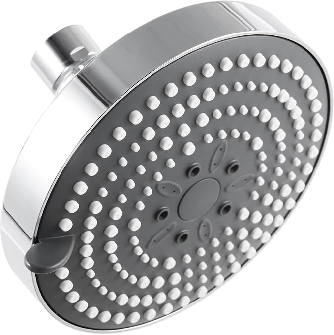 OFFO Shower Head, High Pressure Shower Head with 6 Mode, Fixed Showerheads for Strong Water Flow & Relaxing Shower Experience, Chrome