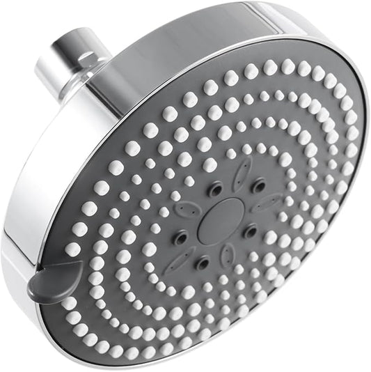 OFFO Shower Head, High Pressure Shower Head with 6 Mode, Fixed Showerheads for Strong Water Flow & Relaxing Shower Experience, Chrome