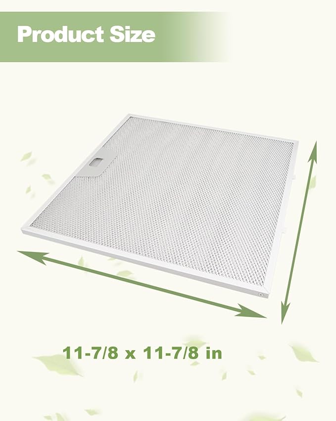 2PCS Range Hood Grease Filter, Fit for GE JVW5301BJ1TS JVW5301BJTS JVW5301EJ1ES JVW5301FJ1DS JVW5301SJ1SS Range Hood, 30" Wall-Mount Pyramid Chimney Hood Replace WB02X24872