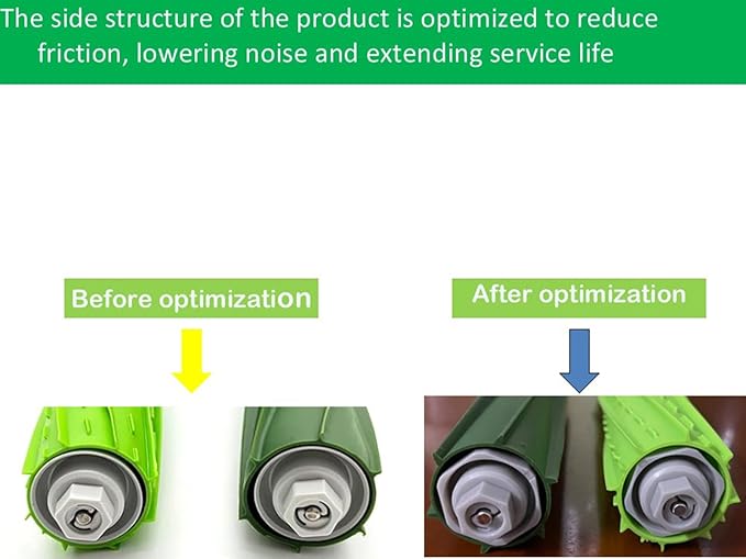 Replacement Parts for iRobot Roomba i3 i3+ i4 i4+ i6 i6+i7 i7+ i8 i8+ E5 E6 E7 &J7 J7+ Vacuum Cleaner, 2 Set Roller Brushes 8 HEPA Filters 8 Side Brushes 1 caster wheel (23)