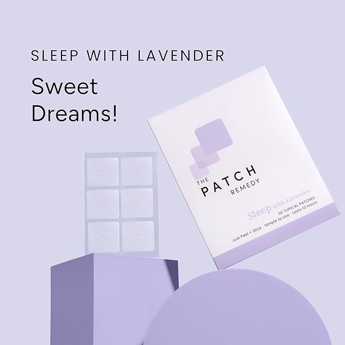 Sleep with Lavender Patch | Valerian, Passionflower, Hops, Magnesium Glycinate, Lavender | 30 Patches