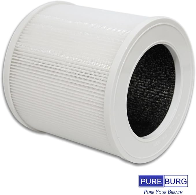 PUREBURG Replacement Filters Compatible with TDBYWAE GL-K803 Air Purifier,3-Pack H13 True HEPA Activated Carbon 3-Stage Filtration Air Clean Dust VOCs Odor