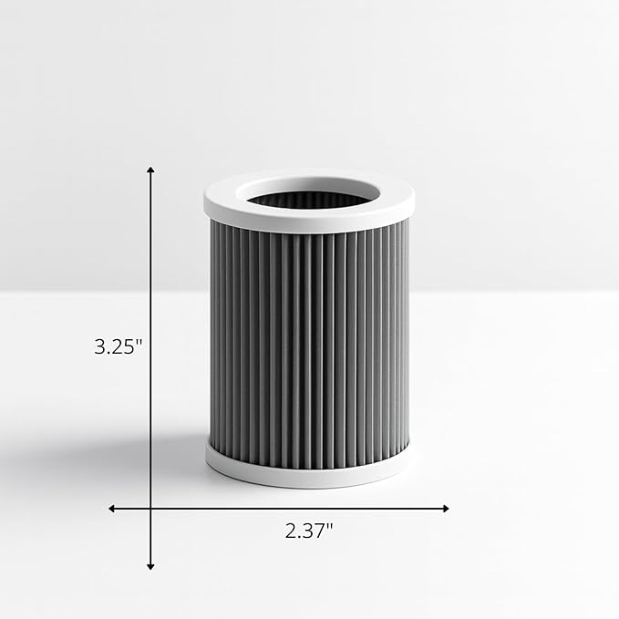 Nispira PEPERSFIL Purezone Replacement Filters For Car Air purifier Pure Enrichment Air Purifier Mini Portable (PEPERSAP) 3-in-1 Activated Carbon, 2 Packs