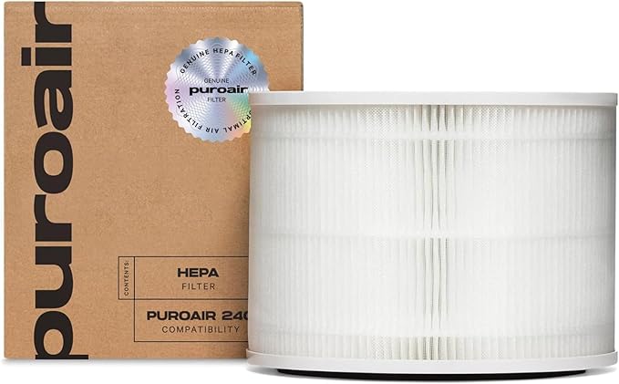 PuroAir 240 Replacement Filter - HEPA Filters up to 99.9% of Smoke, Pollen, Dust and Common Household Pollutants - HEPA Air Filter Replacement for PuroAir 240 Air Purifier