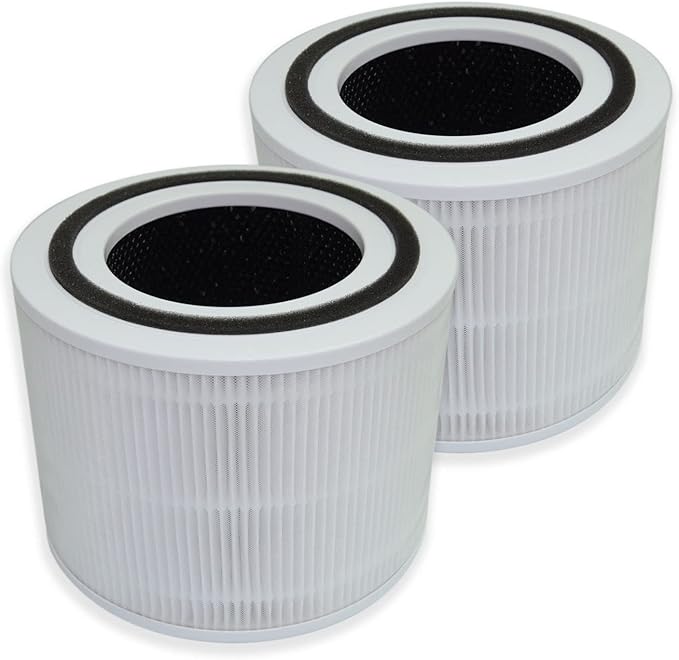 PUREBURG Replacement Filter Compatible with TCL Breeva A1C Air Purifier AR1CS, H13 HEPA and Activated Carbon 2-Pack