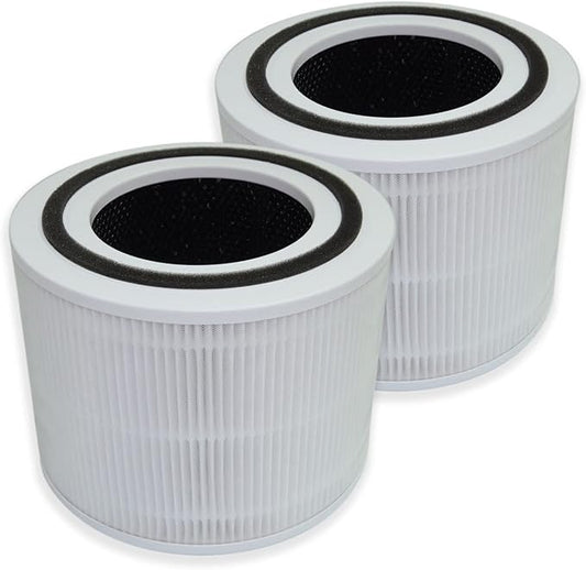 PUREBURG Replacement Filter Compatible with TCL Breeva A1C Air Purifier AR1CS, H13 HEPA and Activated Carbon 2-Pack