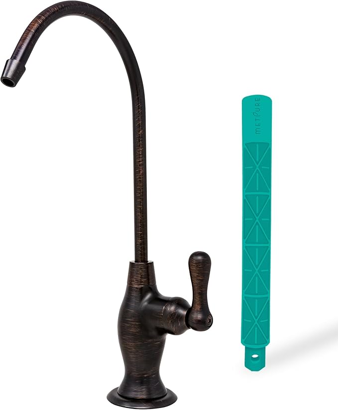 Non-airgap RO Faucet Reverse Osmosis Drinking Water Filtration System Water Dispenser Spout (Venetian Bronze). Vase Style with Faucet Wrench. NSF Certified.