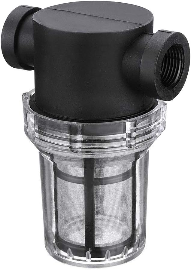 1Pcs Garden Pond 1 inch Inline Mesh Strainer Water Pump Filter Irrigation High Flow Pipeline Filter Garden Interface Strainer(Size:80 mesh)