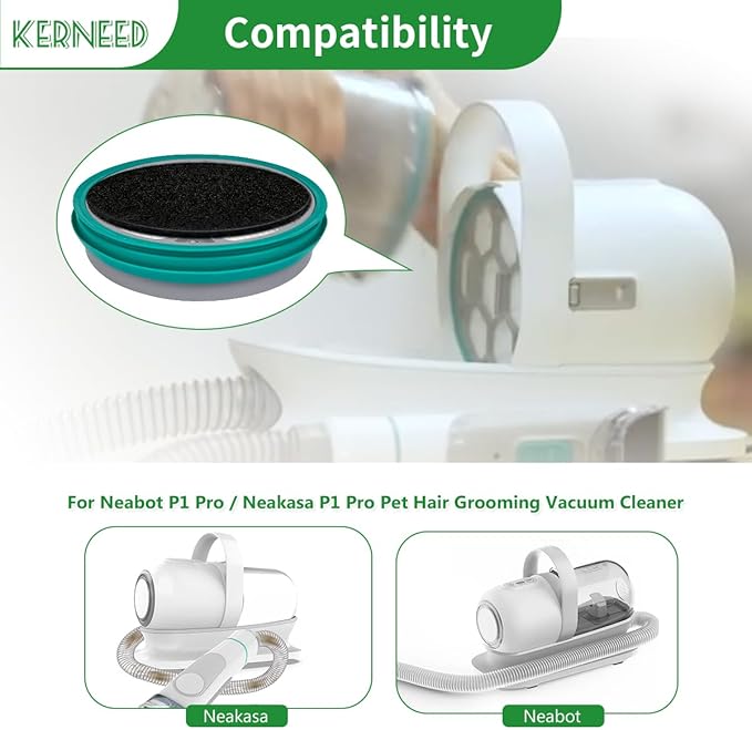 Hepa Filter Sponge Replacement Accessories for Neakasa/Neabot P1 Pro Pet Grooming Kit & Vacuum(3 Hepa Filters+7 Sponges)