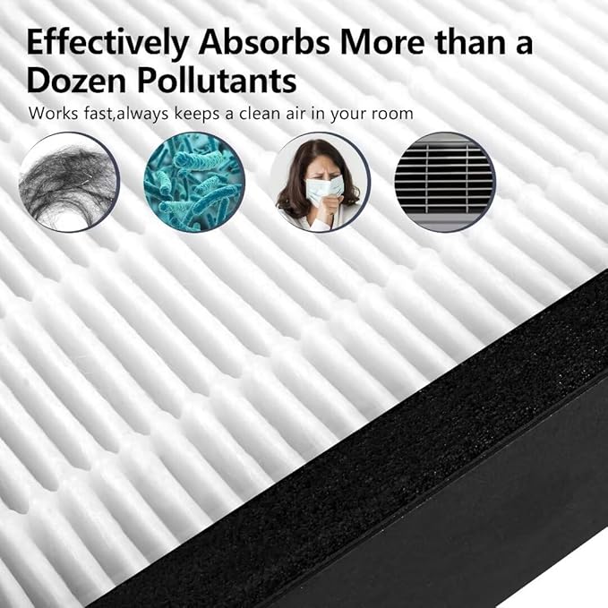 Universal Air Cleaner Carbon FLT5000 HEPA Replacement Filter C Compatible with G-guardian Air Purifier AC5000 AC5000E AC5250PT AC5350B AC5350BCA AC5350W AC5300B and More