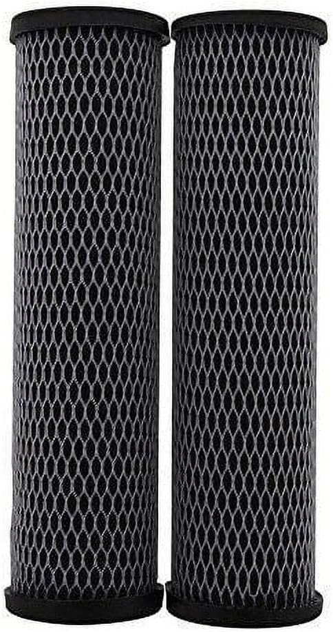 CFS – 2 Pack Carbon Wrapped Water Filter Cartridges Compatible with T01-DS TO1-DS Series C Models – Removes Bad Taste and Odor – Whole House Replacement Under Sink Water Filter Cartridge – 5 Micron