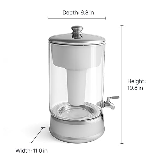 Culligan with ZeroWater Technology 40-Cup Glass Water Filter Dispenser – Includes 5-Stage Advanced Water Filter, Certified to Reduce Lead, Total PFAS (Forever Chemicals), Fluoride, and Chlorine