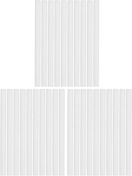 30Pcs Humidifier Cotton Swab Filter Absorbent Mini Humidifiers Filters Refill Sticks Humidifier Replacement Accessory(5x80mm)