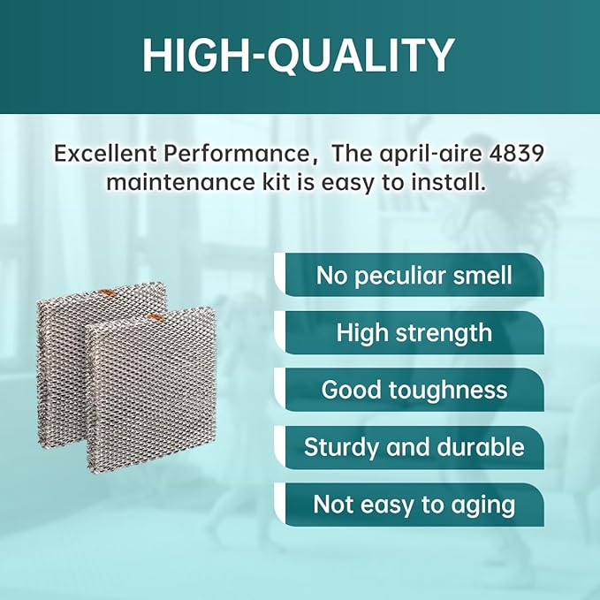 2-Pack 10 Replacement Humidifier Water Panel Evaporator Compatible with Aprilaire H510EZ1A 4793 Humidifier Filter or 500 500A 500M 558 110 220 10" x 13" x 1-5/8"10