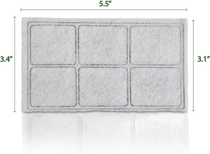 NISPIRA Premium Platium Charcoal Water Filter Replacement for Drinkwell Pet Fountain - 24 Filters