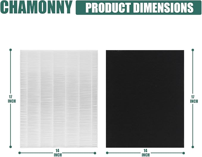 D480 True HEPA Replacement Filter D4, Compatible with Winix D480 Air Purifier, Compare to Winix D4 Filter, Item Number 1712-0100-00, 1 H13 True HEPA Filters + 4 Activated Carbon Pre-Filters