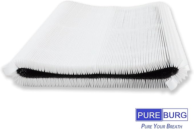 PUREBURG 47501 47502 Replacement Filter Compatible with Nuwave OXYPURE HEPA 300 Air Purifier,3-Pack H13 True HEPA & Activated Carbon 2-in-1
