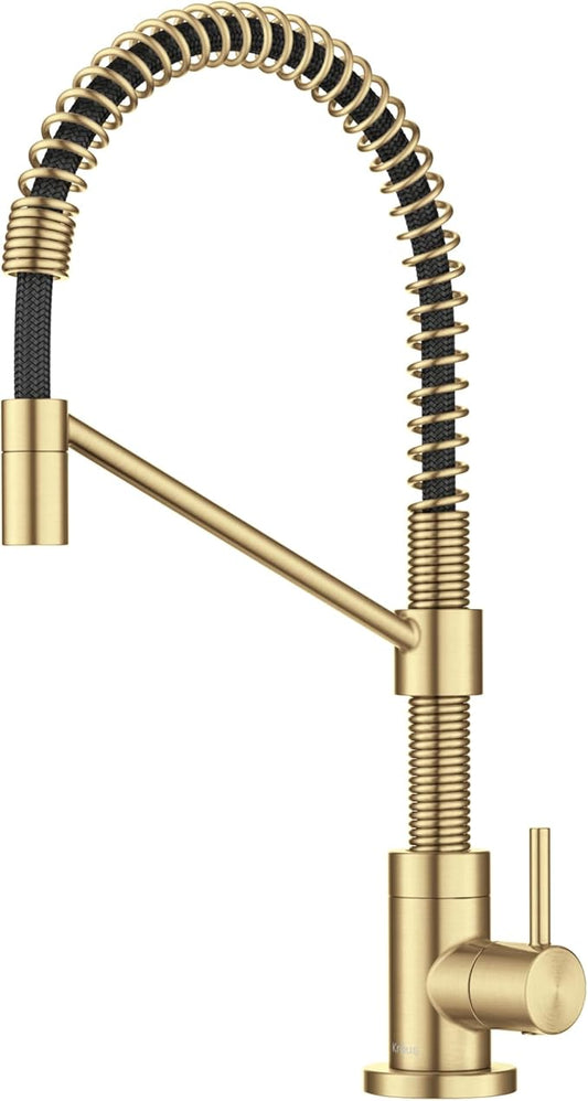 KRAUS Bolden Single Handle Drinking Water Filter Faucet for Reverse Osmosis or Water Filtration System in Brushed Brass, FF-104BB