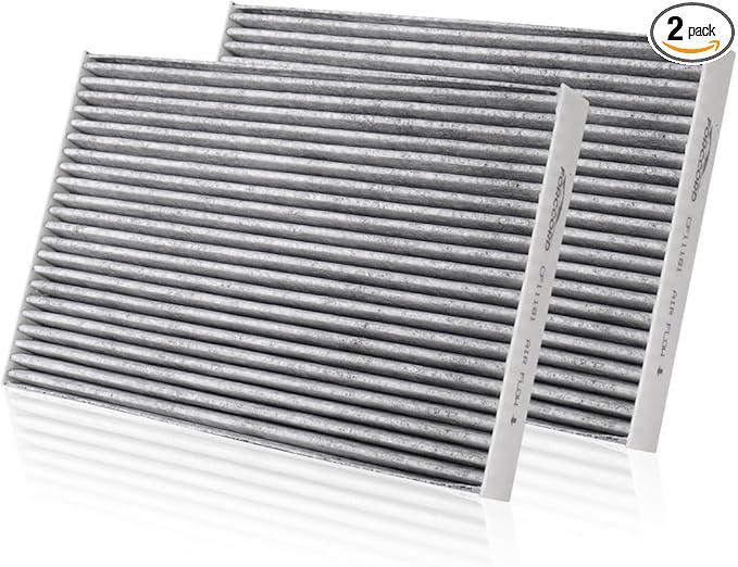 2-Pack HEPA Cabin Air Filter Fits for Cadillac XLR 2004-2009; Chevrolet Corvette 2005-2019 Activated Carbon Cabin Filter Replacement CF11181 Car Accessories