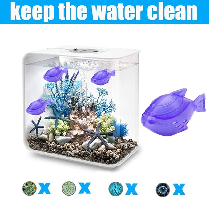 16PCS Universal Humidifier Tank Cleaner,Humidifier Cleaning Fish for Humidifiers & Fish Tanks,Purifies Water, Prevent Hard Water Build-Up, Reduce Scale and White Dust