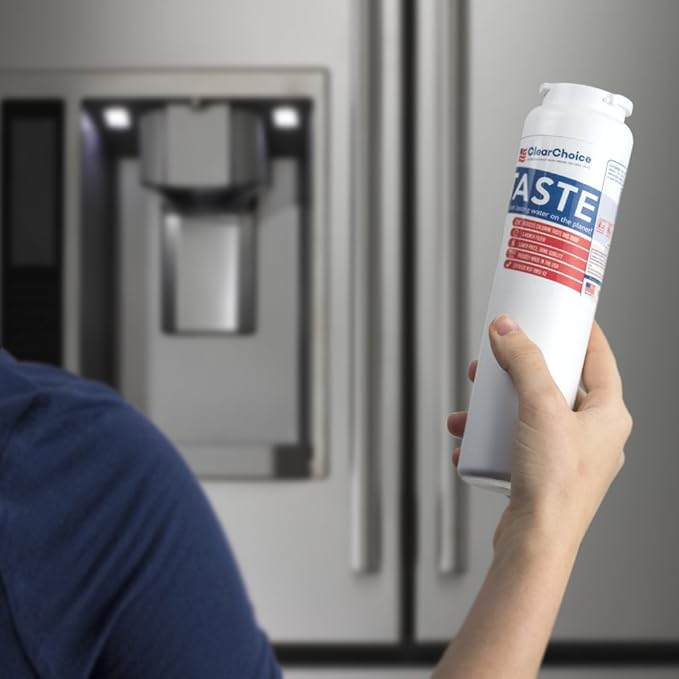 Clear Choice Taste Filter Replacement for Whirlpool UKF8001 WF50 Filter Compatible with EDR4RXD1 EFF-6013A FILTER4A FILTER4 Refrigerator Water Filter, NSF/ANSI 42, Box of 3, Made in the USA