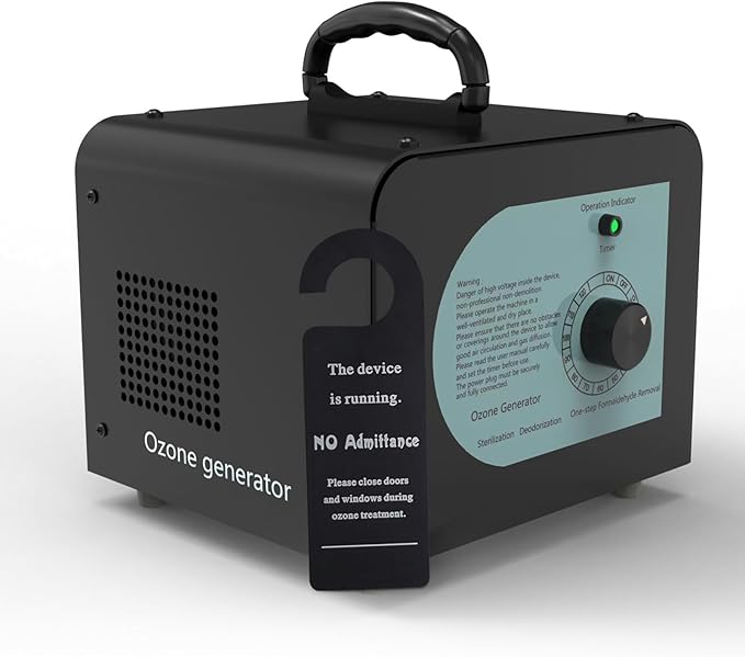 Ozone Generator Odor Eliminator 80000mg/H-High Capacity Ozone Machine Odor Removal for Large Spaces (9000 Sq. Ft)-Portable O3 Ionizer Air Purifier for Cars Homes Hotels Kitchens Pet Room