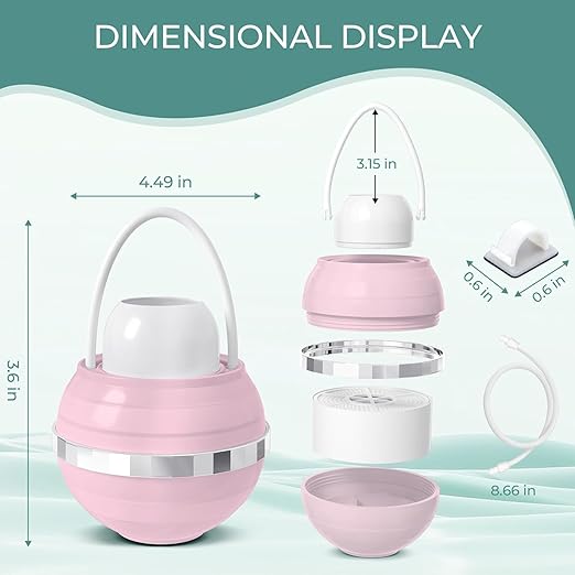 Bath Filter for Tub - 8 Stages Bath Water Filter for Tub Faucet, Hard Water Softener to Remove contaminants, Chlorineand Fluoride, 2,500 Gallons of Filtration, BPA Free (Pink)