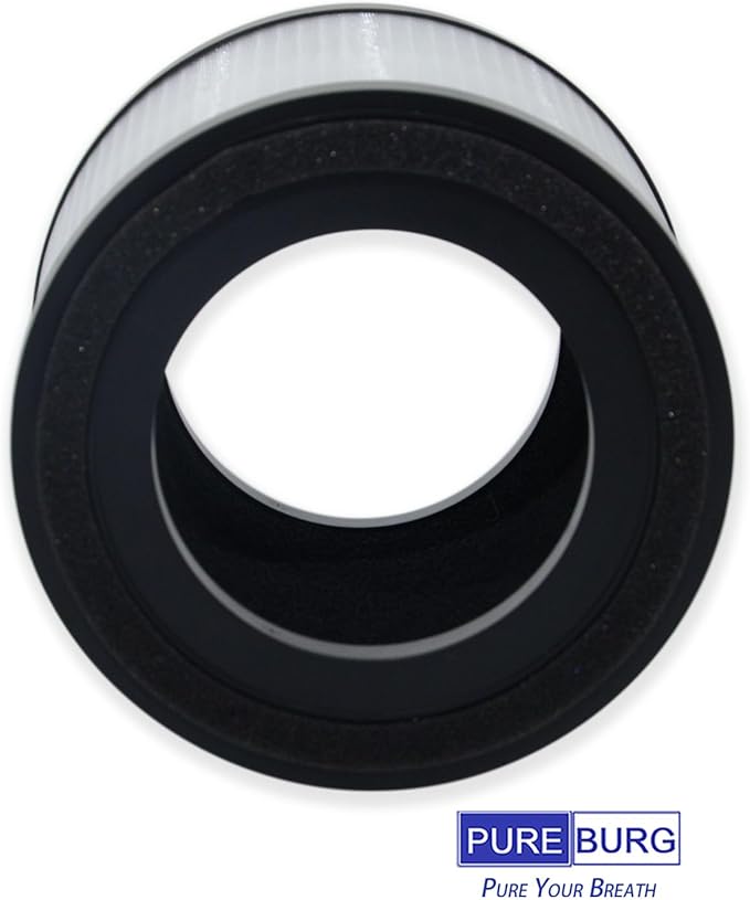 PUREBURG Replacement Filter Compatible with MOOKA AP-S0610L Air Purifier,2-Pack H13 HEPA 3-Stage Filtration Activated Carbon 2-in-1 Air Clean Dust VOCs Odor