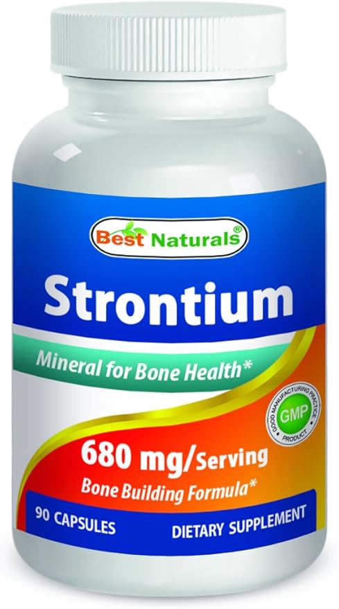 Best Naturals Strontium Bone Building Formula 680mg/serving 90 Capsules