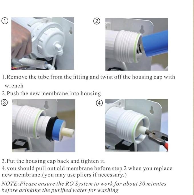 Geekpure 75 GPD Reverse Osmosis RO Membrane Replacement -NSF Certificated (1)