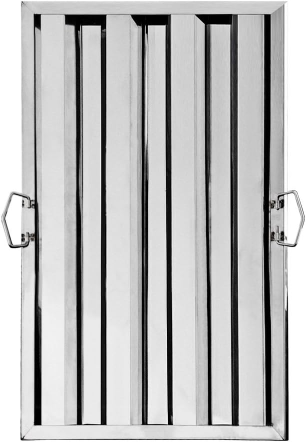 New Star Foodservice 54347 Stainless Steel Hood Filter 16" W x 25" H, Set of 6