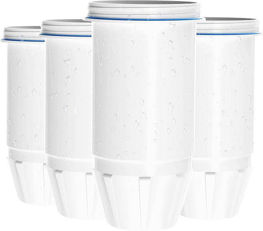 Fit for zero Pitchers and Dispenser, Cobectal Water Filter Replacement for ZR-001 ZR-004 ZP-006 ZR-017 Water Filter,Multi-Stage Filter System Reduce Lead, Chromium, PFOA/PFOS and TDS, Pack of 4