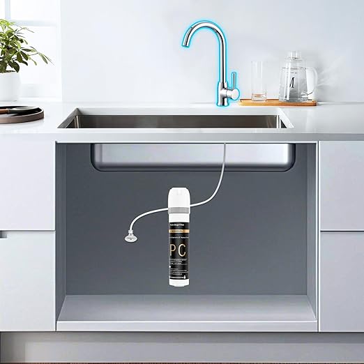 WINGSOL Under Sink Water Filter System, Anti-Clogged Design, Reduces PFAS, Lead, Chlorine, Bad Taste, Sediment, NSF/ANSI 42&53, 8K Gallons, Easy Installation Drinking Water Filter