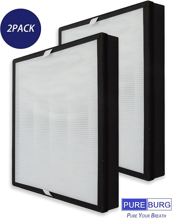 PUREBURG Replacement Filters Compatible with Air Choice AP-528 Air Purifier,2-Pack H13 True HEPA Pre-Filter, Air Clean Dust Pet-hair