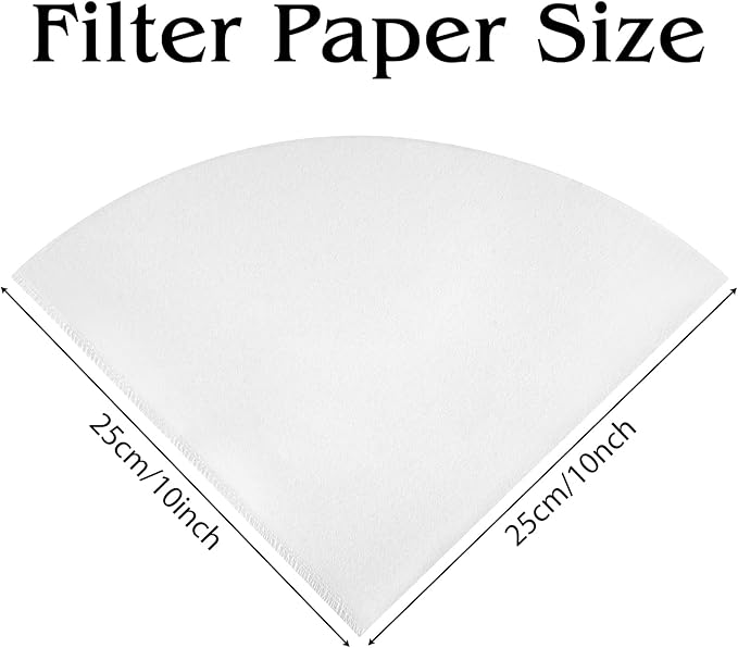 10" Fryer Oil Filter 75pcs Non Woven Cooking Oil Filter Grease Filters for Deep Fryer Maple Syrup Filter Cones White Beeswax Filters for Hotels Restaurants Cafes Food Trucks Kitchens