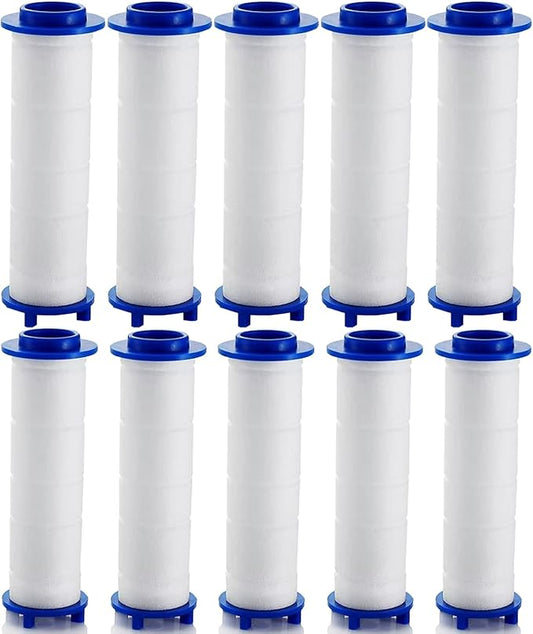 10/20 Pcs Ion Drops Shower Head Filters, 2.95 Inch PP Cotton Filter Cartridge, Turbo Showerhead, Shower Head with Filter for Detachable (A10*pc, 2.95 * 0.94 In)