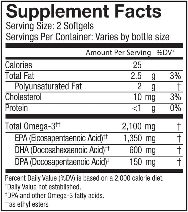 Oceanblue Omega-3 2100 Advanced Duo – Triple Strength Fish Oil with EPA, DHA, DPA – 120ct Minis + 60ct Softgels – Heart & Brain Support – Orange Flavor 2 Pack
