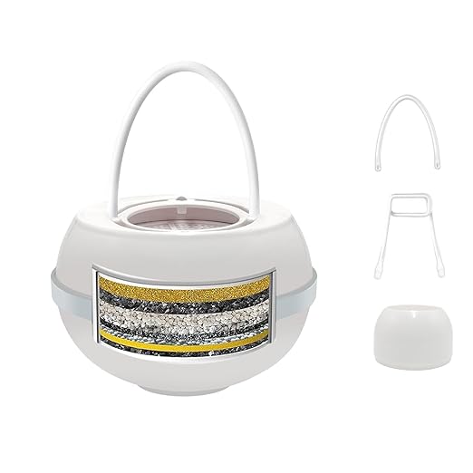 Bath Water Filter for Tub Faucet - 8 Stages Bathtub Ball Filter for Bathroom Sink, 2500 Gallons Shower Hard Water Softener to Remove Contaminants, Chlorine, Fluoride, Improve Skin,Hair,Nails Health